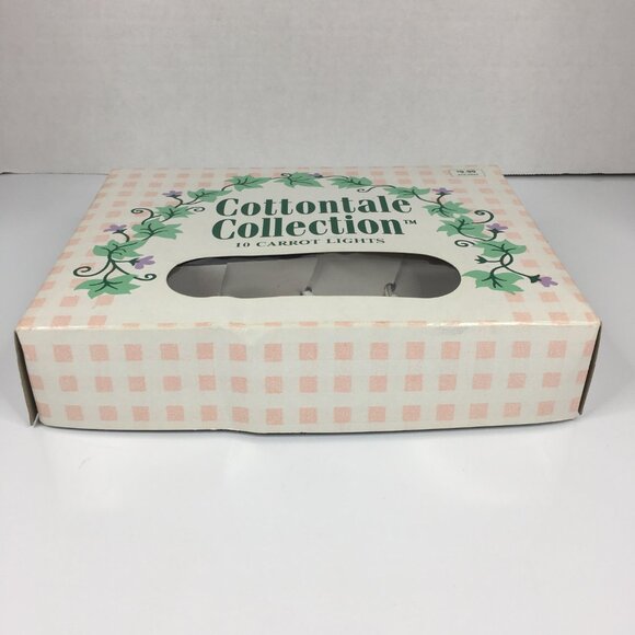 New Cottontale Collection 10 Carrot Lights String Easter Spring Decor Vintage - Picture 12 of 16
